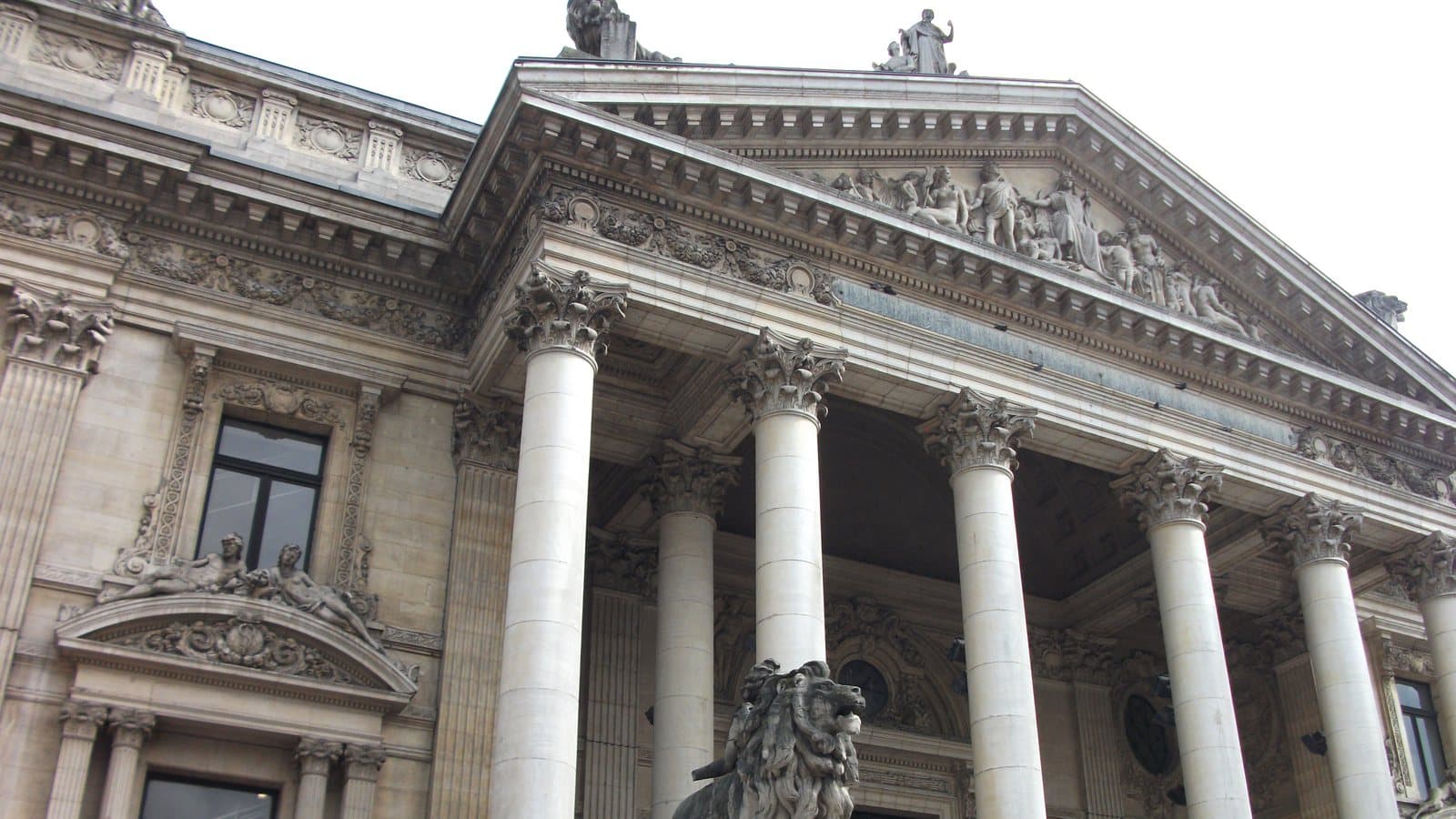 'Brussels Stock Exchange Building (Bourse or Beurs)' by Tania Dey. File photograph.