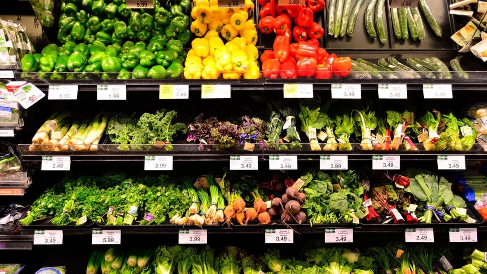 Vegetables in a supermarket. File photograph.